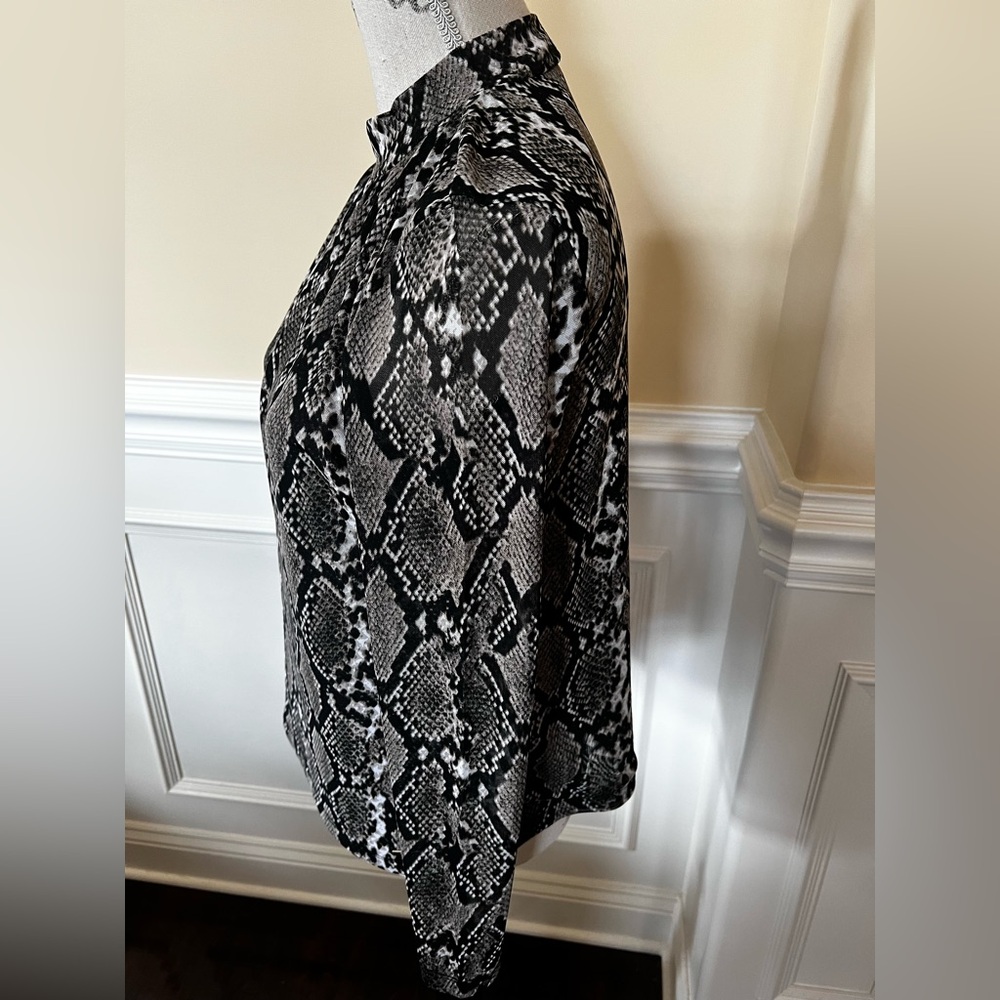 Gray/Black, Classic Python Snake Skin print, High… - image 2